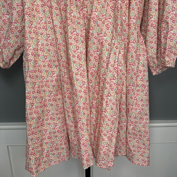 Storia‎ Women's Floral Puff Sleeve  Babydoll Mini Dress Size M Cottage NWT - Picture 10 of 13